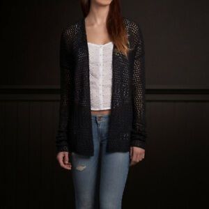Hollister Navy Cardigan